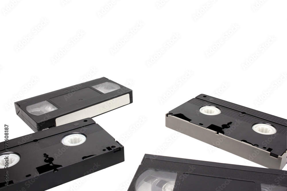 Old vhs video cassette
