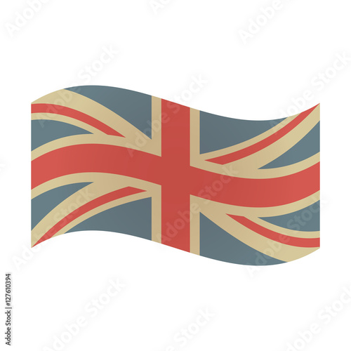 Isolated UK flag