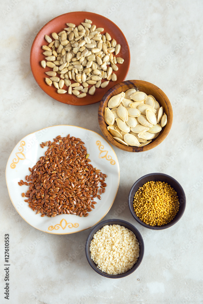 Assorted oil seeds Assorted oil seeds