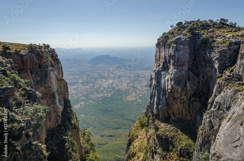 Tundavala in Angola where the plateau drops 1000m straight down into the lowlands photo