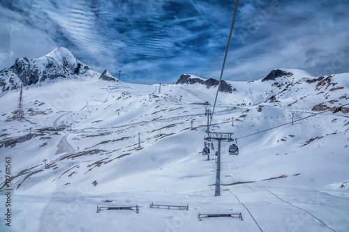 Gletscher welt Kitzsteinhorn in eine paradise für Winter und Sommer Urlaub.