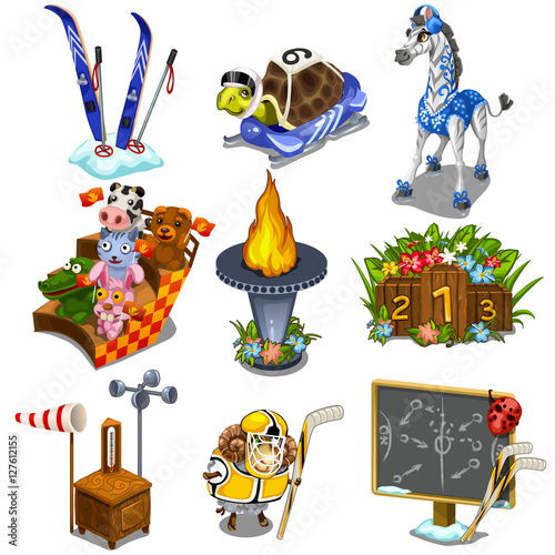 Animal fans, players and other attributes hockey