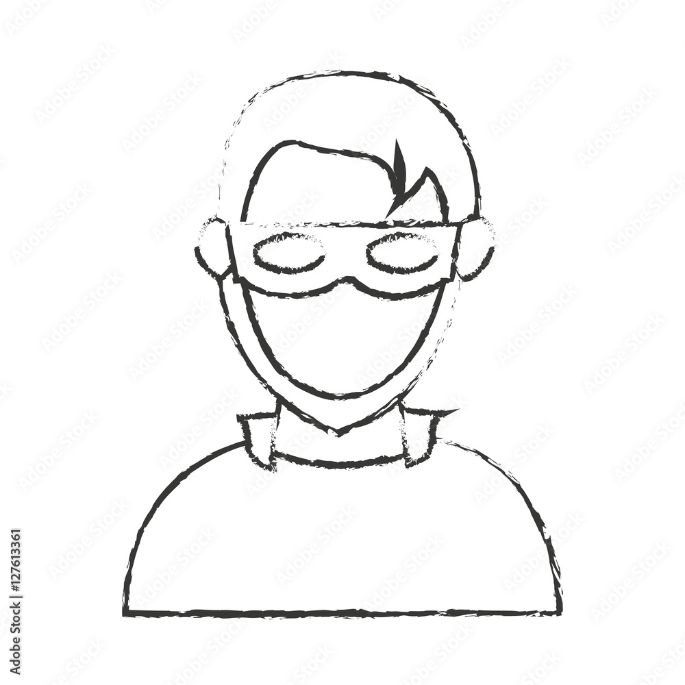 Hacker icon. Security system warning protection and danger theme. Isolated design. Vector illustration Hacker icon. Security system warning protection and danger theme. Isolated design. Vector illustration