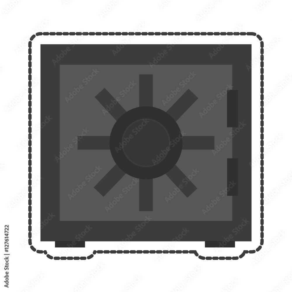 Strongbox icon. Security system warning protection and danger theme. Isolated design. Vector illustration Strongbox icon. Security system warning protection and danger theme. Isolated design. Vector illustration