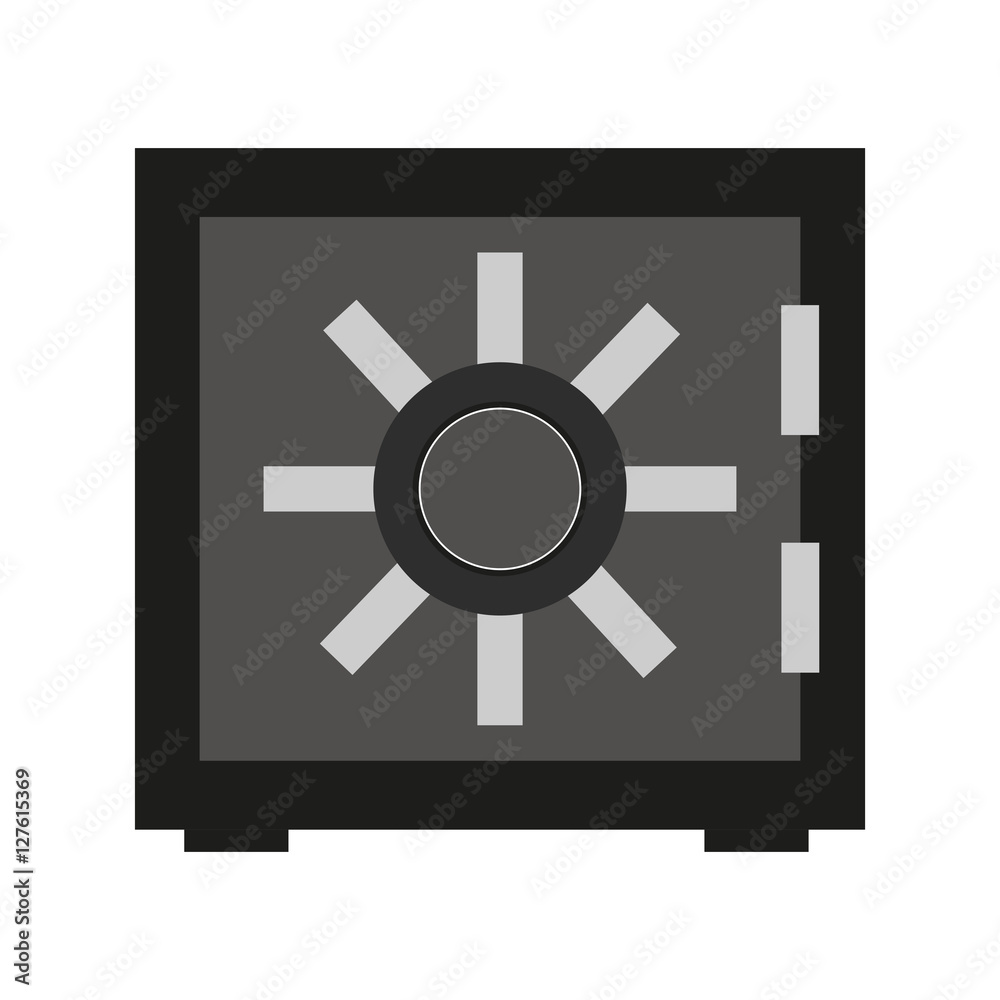 Strongbox icon. Security system warning protection and danger theme. Isolated design. Vector illustration Strongbox icon. Security system warning protection and danger theme. Isolated design. Vector illustration
