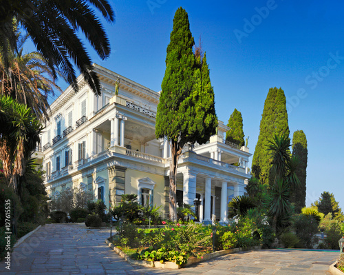 The Achilleion Palace in Corfu, Greece photo