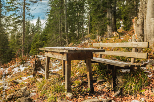 Rastplatz am Wanderweg