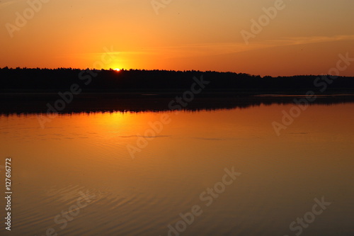 Wschód nad stawem "Posmyk"