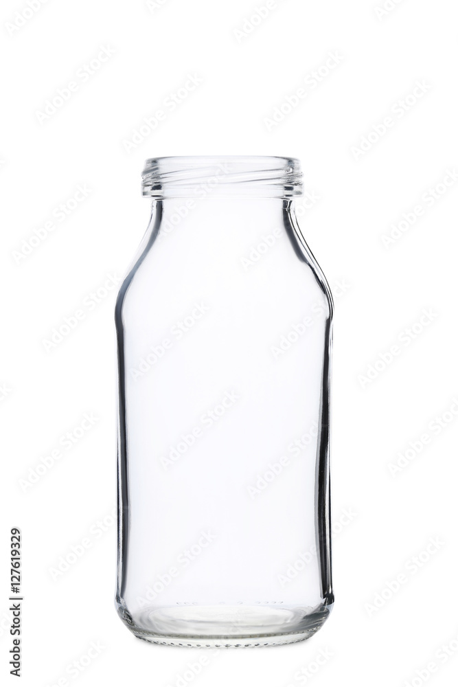 Empty glass isolated on a white Empty glass isolated on a white