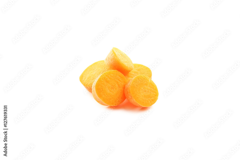 Fresh carrot isolated on a white background Fresh carrot isolated on a white background