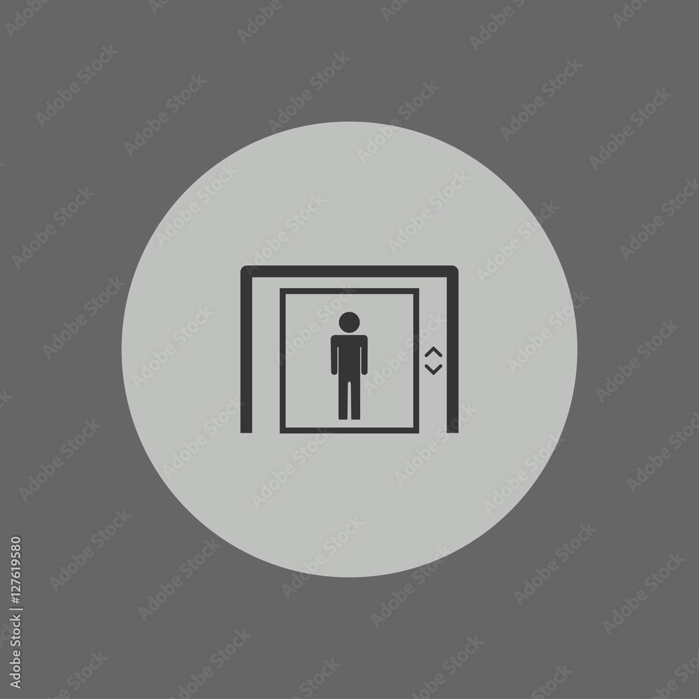 man in elevator icon man in elevator icon