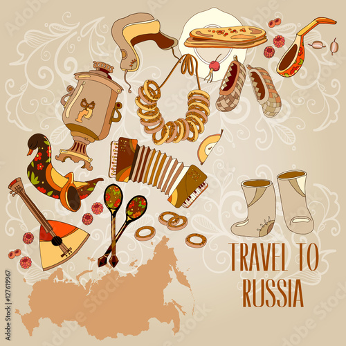 Welcome to Russia. Traditional Russian cuisine and culture