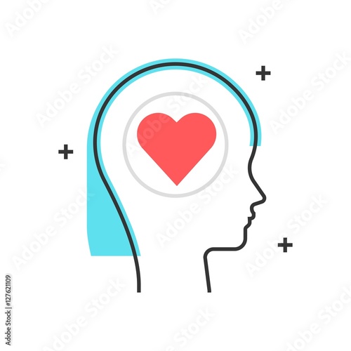 Color box icon, thinking speed concept