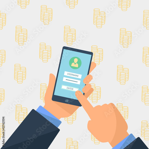 mobile device log in
