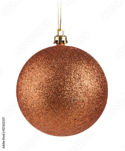 Bronze christmas ball hanging