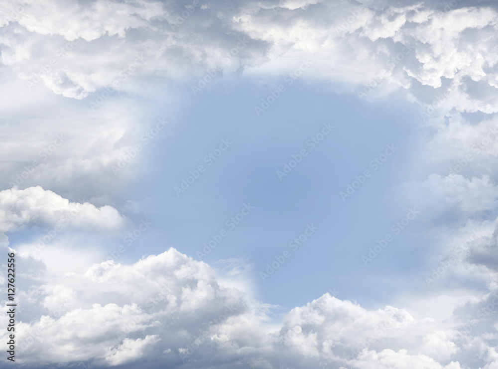 Obraz premium Clouds in blue sky