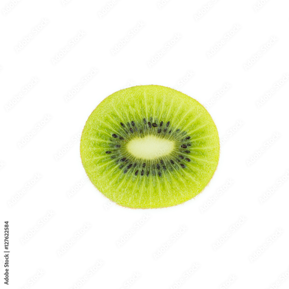 kiwi fruit and his sliced segments isolated on white background kiwi fruit and his sliced segments isolated on white background