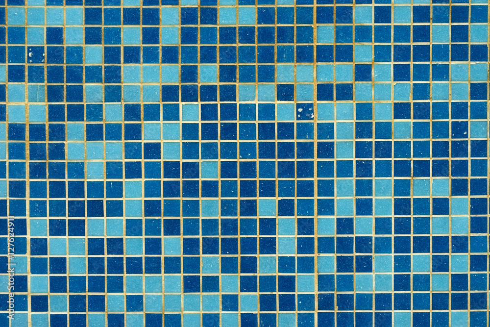 Blue swimming pool tile background Blue swimming pool tile background