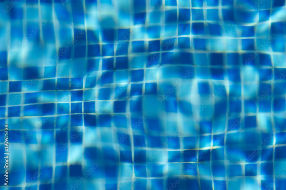 Blue swimming pool tile background Blue swimming pool tile background