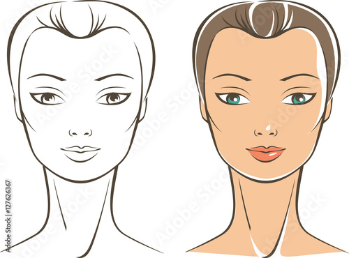 Pure female face