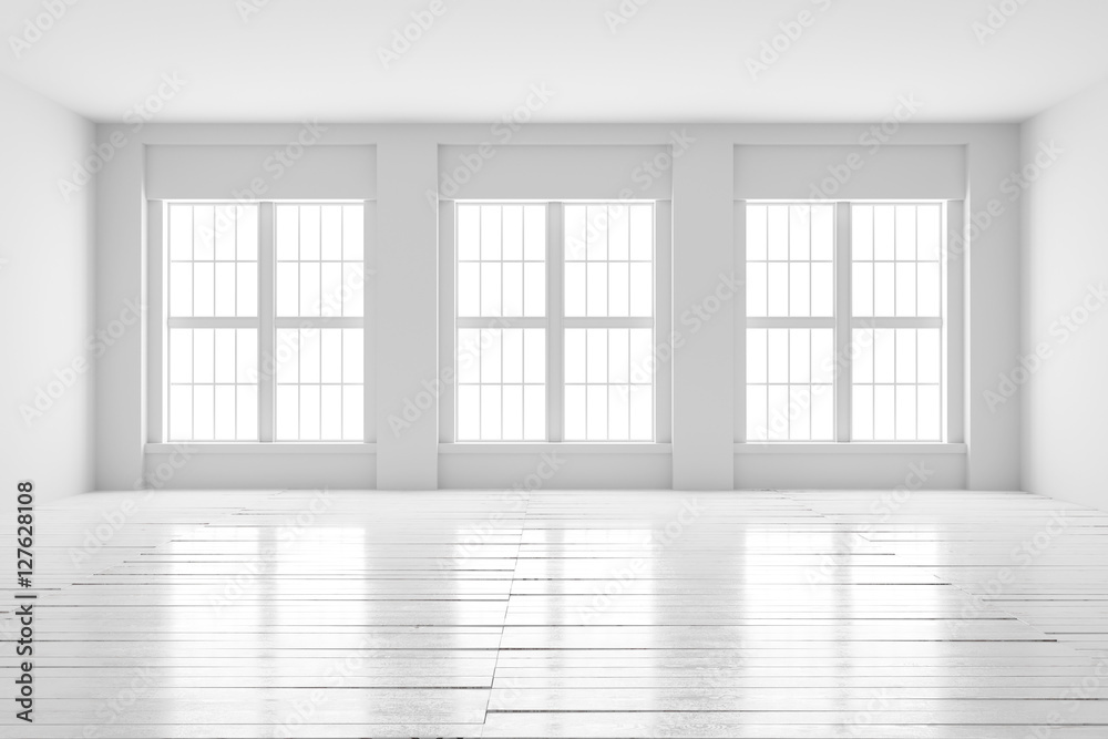 Fototapeta premium White room interior mock up