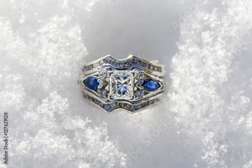 Shimmering snow
