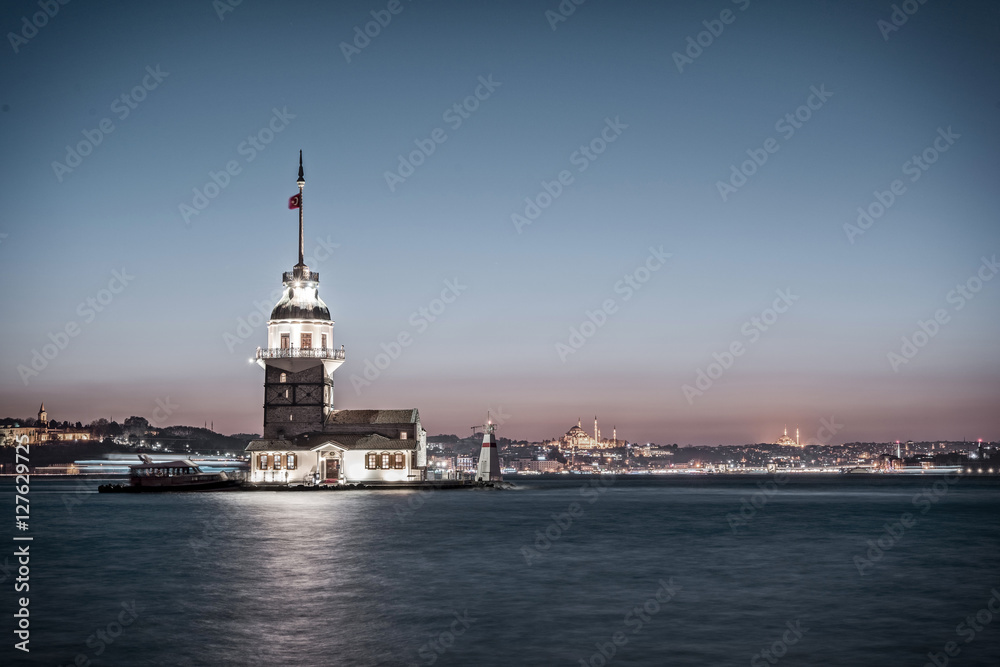 Maiden's Tower of the Istanbul bosphorus