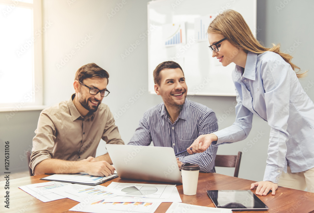 Fototapeta premium Business people working
