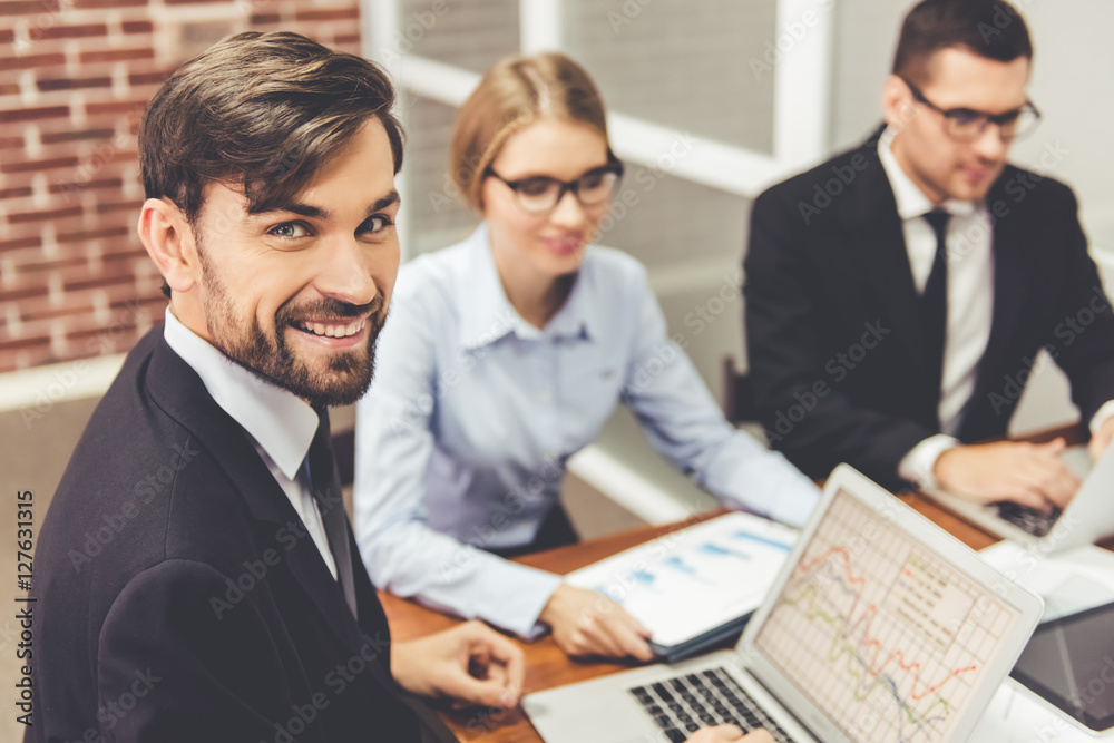 Fototapeta premium Business people working