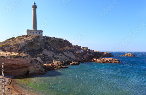 Cabo de Palos lighthouse (Spain).