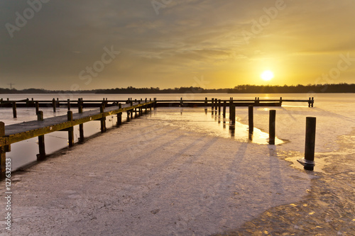 Winter Sunrise over Lake