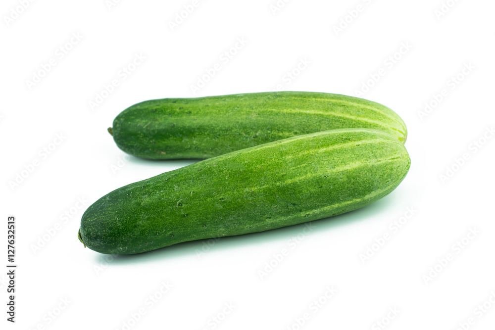fresh cucumbers isolated on white fresh cucumbers isolated on white