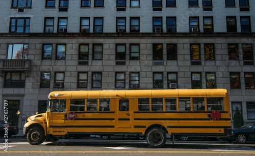 Canvas Print New york school bus