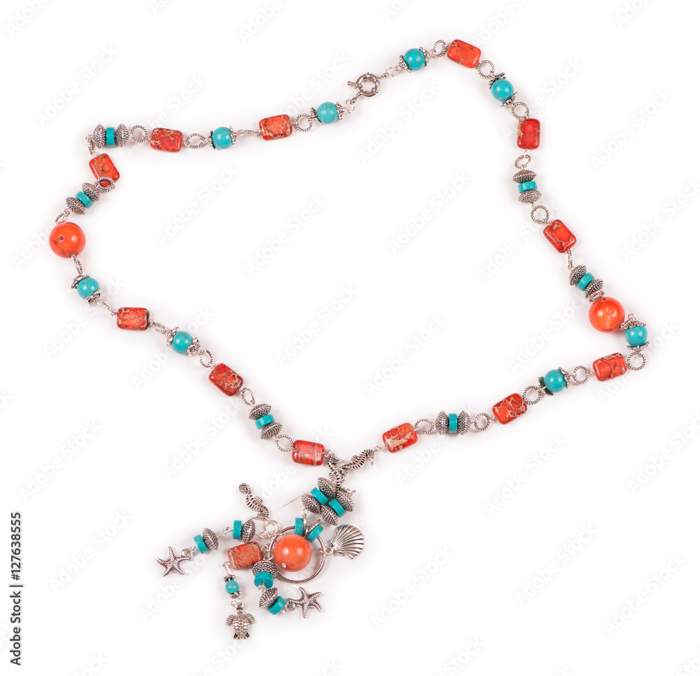 Nice jewellery isolated on the white background Nice jewellery isolated on the white background
