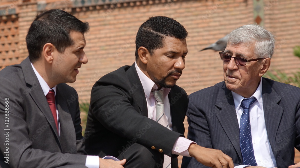 Businessmen Talking About Business Businessmen Talking About Business