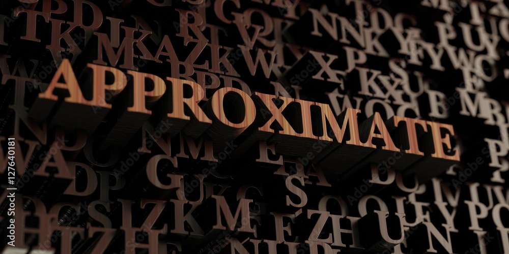 Photography Approximate - Wooden 3D rendered letters/message