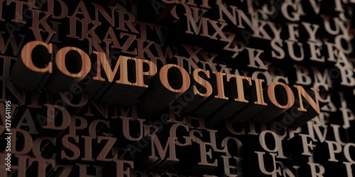 Composition - Wooden 3D rendered letters/message. Can be used for an online banner ad or a print postcard.