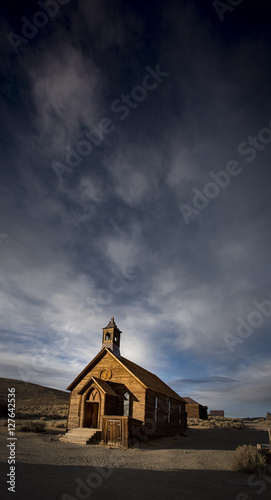 Sunset  Old Bodie Church