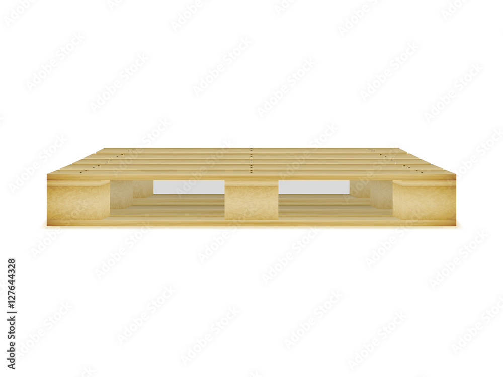 Vector illustration of an empty wooden pallet Vector illustration of an empty wooden pallet
