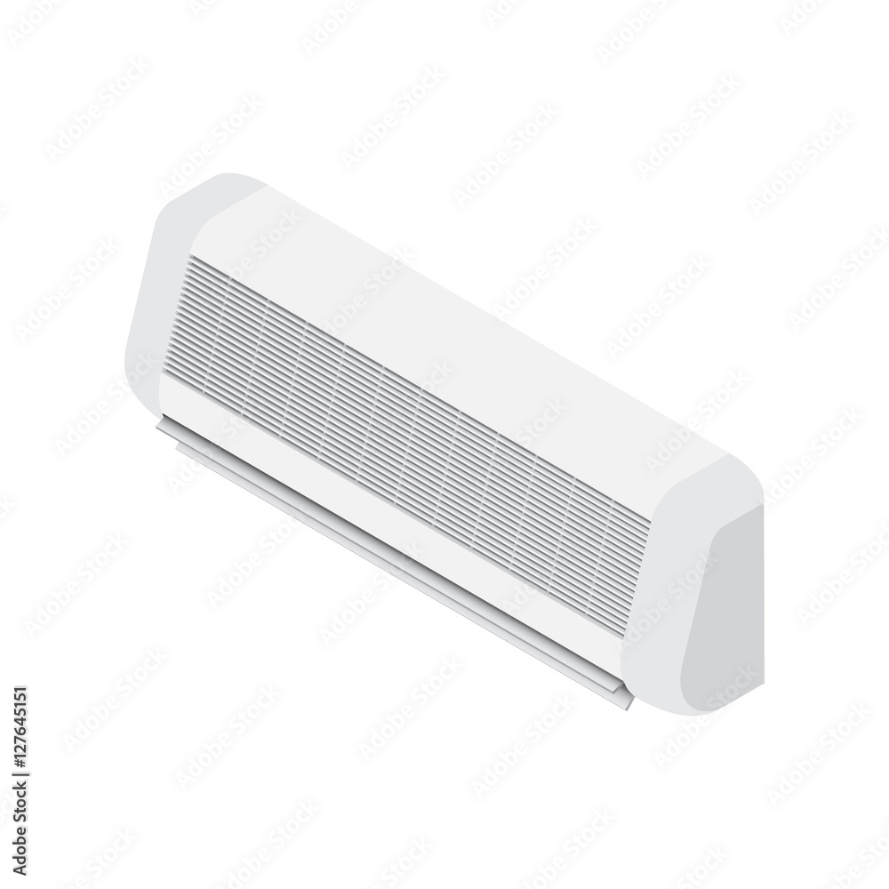 air conditioner realistic Vector Illustration air conditioner realistic Vector Illustration