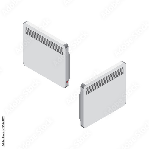 Convector Isolated Isometric Vector Illustration