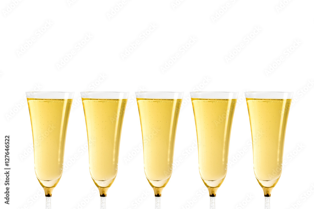 glass of champagne glass of champagne