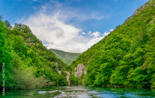 Matka canyon in macedonia near skopje photo