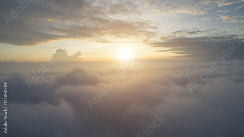 Sunny sky abstract background, beautiful cloudscape, on the heav