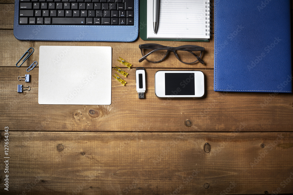 Business desk table. Business desk table.
