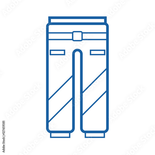 Sport pants outline vector icon. Protective work or active lifestyle trousers pictogram isolated on white. Snowboard suit pants thin line icon.