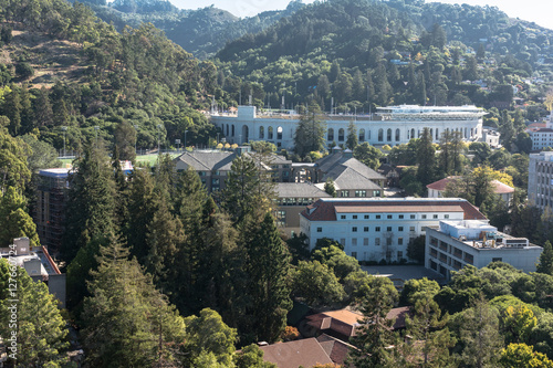 Fototapeta California Memorial Stadium view from the Campanile, Berkeley