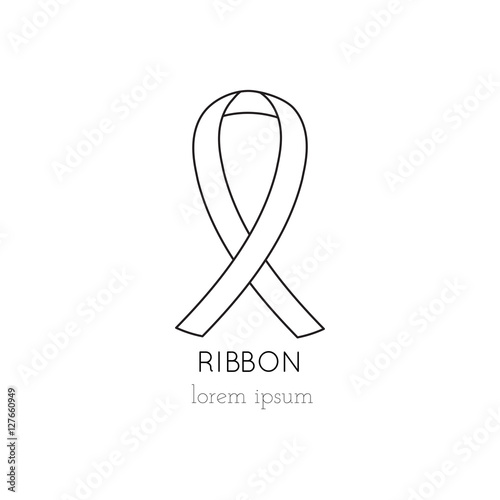 Ribbon line icon
