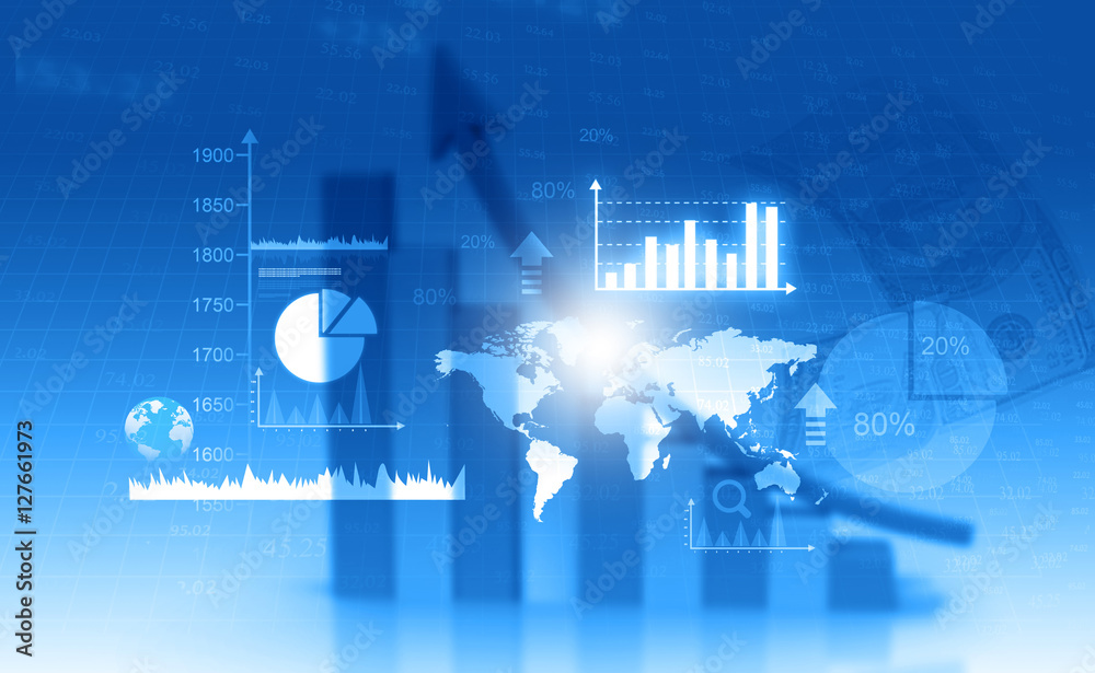 Background image of digital graph and charts . Background image of digital graph and charts .