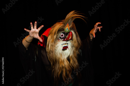 Javanese mask dance photo